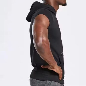 Custom Hooded Tank Top With Zipper Pocket Manufacturers丨 Quick Dry Blank Tank Top factory