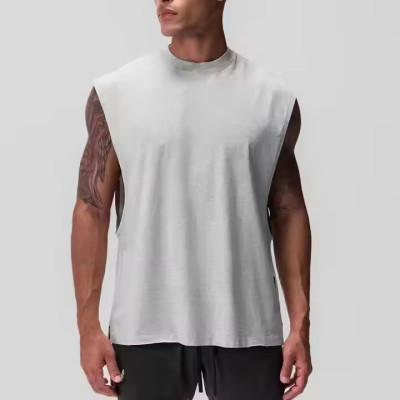 Custom Sleeveless Deep Arm Hole Muscle Tank Tops Manufacturers丨 Gym Bodybuilding Tank Top factory