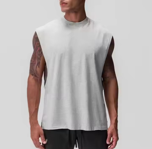 Custom Sleeveless Deep Arm Hole Muscle Tank Tops Manufacturers丨 Gym Bodybuilding Tank Top factory