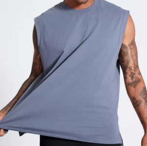 Custom Crewneck Sleeveless Running Tank Top Manufacturers丨 Training Printed Gym Tank Tops factory
