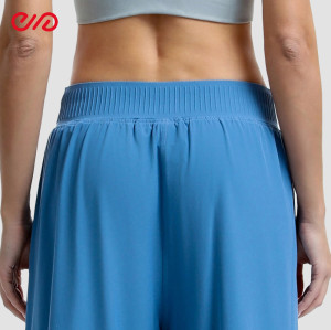 Casual Navy Blue Wide-Leg Pan Jogger Manufacturer |  Crop Top Activewear Set supplier