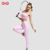 Custom Delicate Strap Ruched Sports Bra Manufacturer | V High-Waist Leggings Supplier