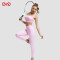 Custom Delicate Strap Ruched Sports Bra Manufacturer | V High-Waist Leggings Supplier