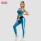 Custom Blend of Spaghetti Strap Sports Bra Manufacturer | High-Waist Striped Leggings Supplier