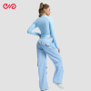 Custom Workout Clothes Long Sleeve Top Manufacturer | Casual Cargo Loose Pants Supplier