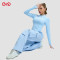 Custom Workout Clothes Long Sleeve Top Manufacturer | Casual Cargo Loose Pants Supplier