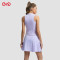 Custom Sleeveless Top And Pleated Skirt Manufacturer | Purple Tennis Set Outfit Supplier