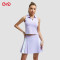 Custom Sleeveless Top And Pleated Skirt Manufacturer | Purple Tennis Set Outfit Supplier
