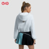 Custom Casual Sports Hoodie with Pleated Skirt Manufacturer | Hooded Sports Jacket Supplier