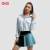 Custom Casual Sports Hoodie with Pleated Skirt Manufacturer | Hooded Sports Jacket Supplier