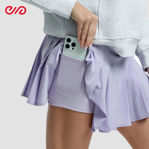 Custom Casual Gray Sports Sweatshirt Manufacturer | Purple Pleated Skirt Supplier
