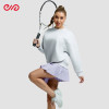 Custom Casual Gray Sports Sweatshirt Manufacturer | Purple Pleated Skirt Supplier