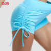 Custom Criss-Cross Back Sports Bra Manufacturer |  Yoga Drawstring Elastic Shorts Supplier