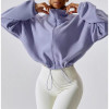 Custom Women Oversize Loose Polar Fleece Jacket Manufacturer | Custom Zipper up Hoodie suppliers