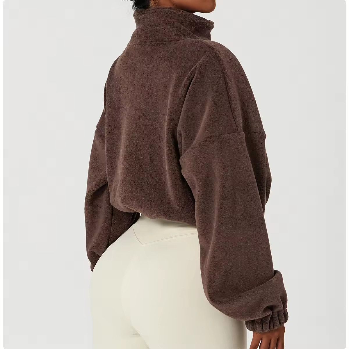 Women Oversize Loose Polar Fleece Jacket manufacturer
