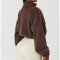 Custom Women Oversize Loose Polar Fleece Jacket Manufacturer | Custom Zipper up Hoodie suppliers