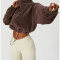 Custom Women Oversize Loose Polar Fleece Jacket Manufacturer | Custom Zipper up Hoodie suppliers