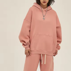 Custom Women Puff Print Fleece Hoodie Manufacturer | Warm Thick Cotton Oversized hoodie suppliers
