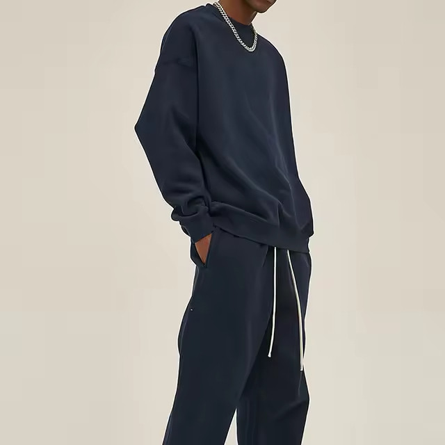 Fleece Crewneck Men's Cotton Sweatshirt manufacturer