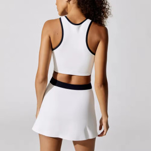 Custom Crop Top Golf Skirt Manufacturer |  Sports Tennis Skirts Set Athletic Wear Supplier