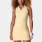 Custom Workout V-neck Polo Golf Dress Manufacturer |  Casual Dress With Built-in Shorts Supplier