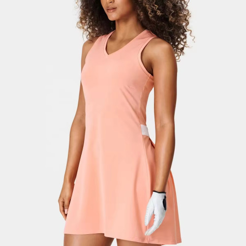 Custom Summer Women Activewear Workout Dress Manufacturer |  Fitted Tennis Sports Dress Supplier