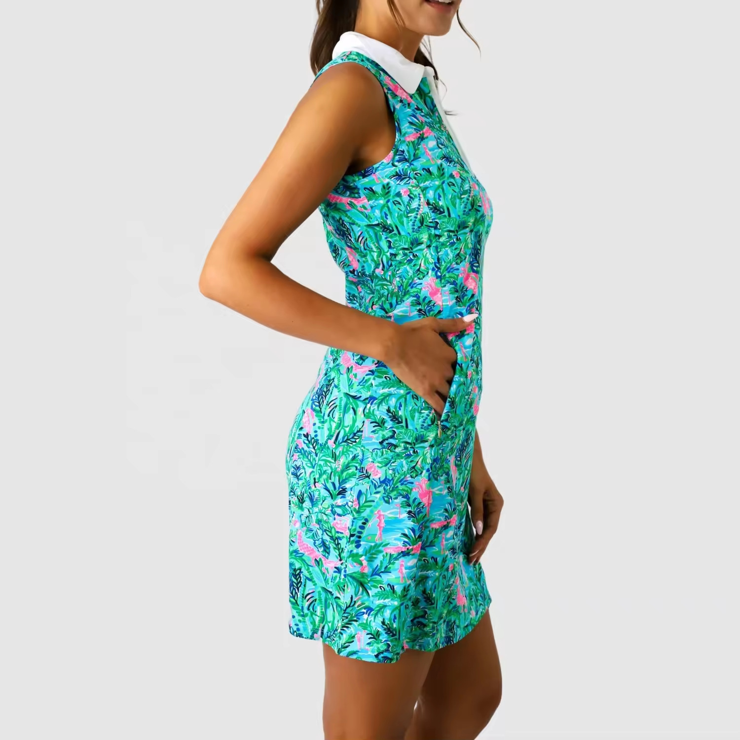 Custom Floral Print Dress Manufacturer
