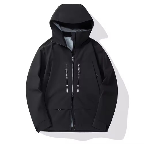 Custom 3-Layer Hard Shell Windbreaker Manufacturer |  Waterproof Sports Training Jacket Supplier
