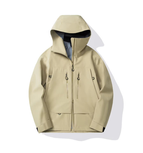 Custom 3-Layer Hard Shell Windbreaker Manufacturer |  Waterproof Sports Training Jacket Supplier