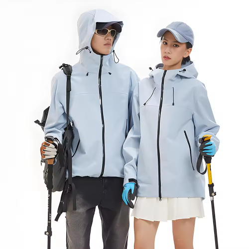 Custom  Unisex Lightweight  3-Layer Hard Shell Jacket  Manufacturer |  Waterproof Jacket Supplier