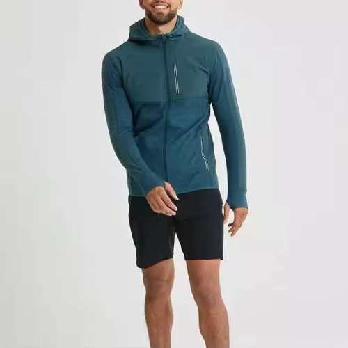 Polyester Spandex Outdoor Full-zip Jacket Manufacturer | Custom Cycling Training Jacket Supplier