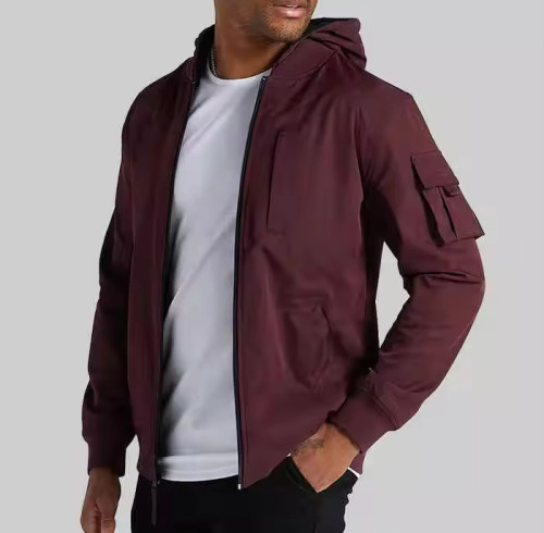 Fabricante de jaquetas masculinas com zíper para atividades ao ar livre no inverno | Fornecedor de jaquetas esportivas à prova de vento personalizadas