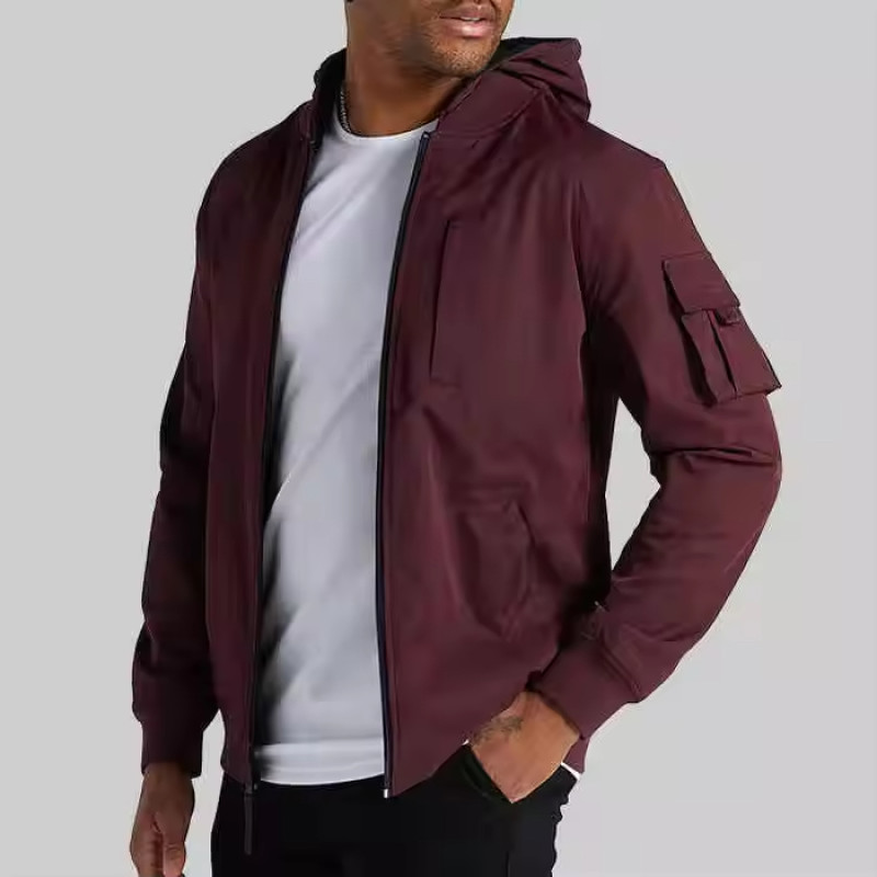 Winter Outdoor Men Zipper up Jacket Manufacturer | Custom Windproof Sports Jacket Supplier