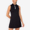 Custom Half Zip Tennis Dress Manufacturer | Athletic Pleated Polo Collar Golf Dress Supplier
