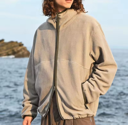 Custom  Fleece Softshell Jacket Manufacturer | Hooded Biker Jacket Supplier