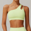 One Shoulder Irregular Straps Sport Bra supplier | Custom Sport Fitness Bra Vendor