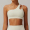 One Shoulder Irregular Straps Sport Bra supplier | Custom Sport Fitness Bra Vendor