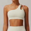 One Shoulder Irregular Straps Sport Bra supplier | Custom Sport Fitness Bra Vendor