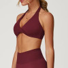 Backless ront Knot Style Sports Bra supplier | Custom Sport Running Gym Bra Vendor