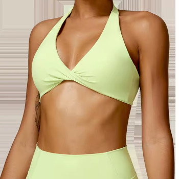 Backless ront Knot Style Sports Bra supplier | Custom Sport Running Gym Bra Vendor