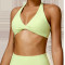 Backless ront Knot Style Sports Bra supplier | Custom Sport Running Gym Bra Vendor