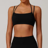 Backless Straps Dual Layer Sport Bra | Custom  Moisture Wicking Gym Bra Vendor