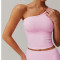 Comfort Asymmetric Tank Tops Manufacturer |  Custom Quick Dry Running Fitness Sports Top factory