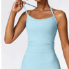 Breathable Cross Back Sleeveless Top Manufacturer |  Women  Quick Dry Yoga Clothes Top factory