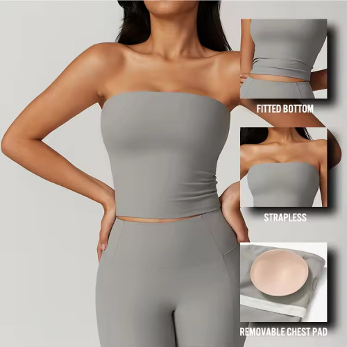 Beautiful Back Built in Bra Top Manufacturer |  Women Workout Fitness Top factory