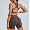 Custom Scrunch Butt Shorts 2 Piece Yoga Sets Manufacturer | Womens Sports Clothing Supplier