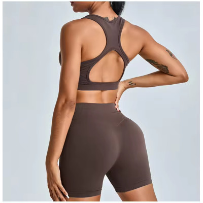 Custom Scrunch Butt Shorts 2 Piece Yoga Sets Manufacturer | Womens Sports Clothing Supplier