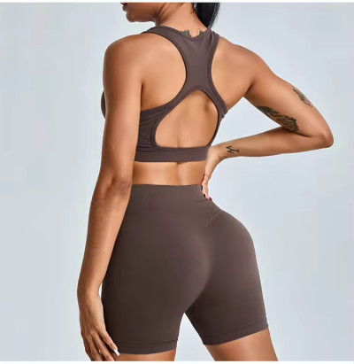 Custom Scrunch Butt Shorts 2 Piece Yoga Sets Manufacturer | Womens Sports Clothing Supplier