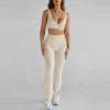 Custom Recycled Activewear Recycled Fitness Sets Manufacturer | Sportswear Flare Pants Supplier