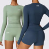 Custom Long Sleeved Yoga Sets Manufacturer |  Compression Workout Gym Fitness Sets Supplier